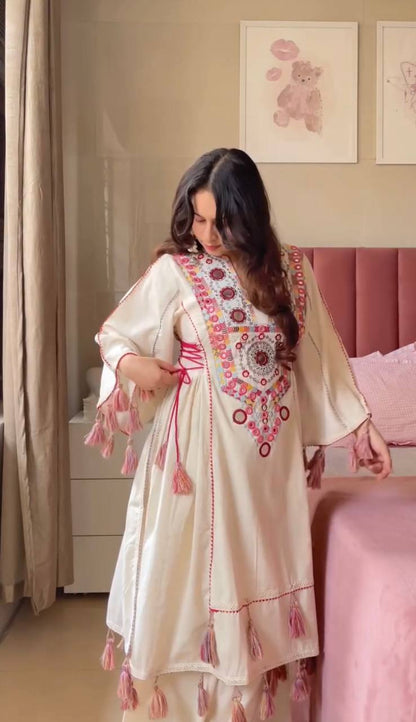 Premium Readywear Kurti Set – Fully Stitched with Luxe Finish