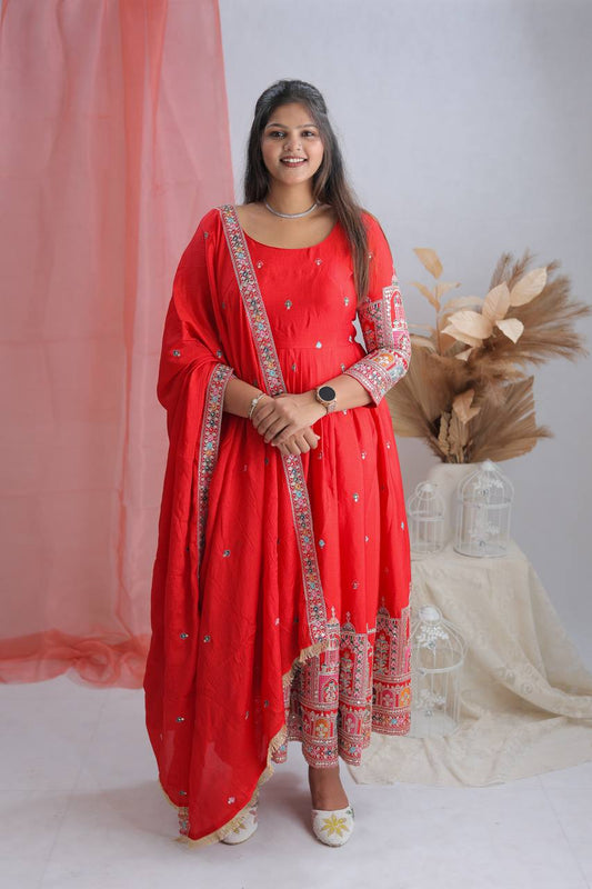 Pure Chinon Luxury Gown Set – Ready to Wear