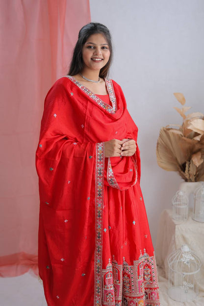 Pure Chinon Luxury Gown Set – Ready to Wear