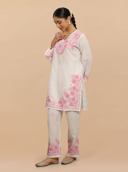 Designer Lilan Kurti Set – Full Embroidery Work | Ethnic Wear for Women