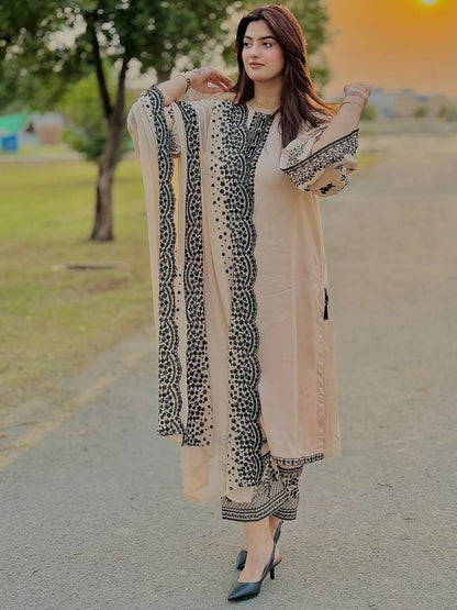 Georgette Partywear Suit with Heavy Sequin Embroidery Dupatta