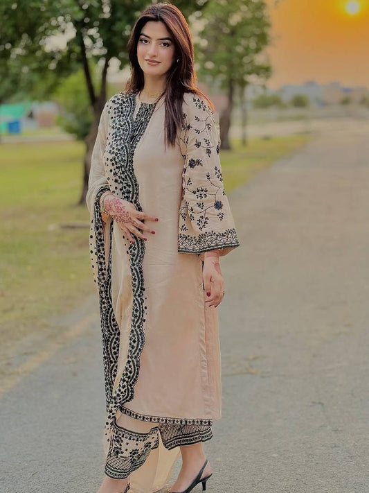 Georgette Partywear Suit with Heavy Sequin Embroidery Dupatta