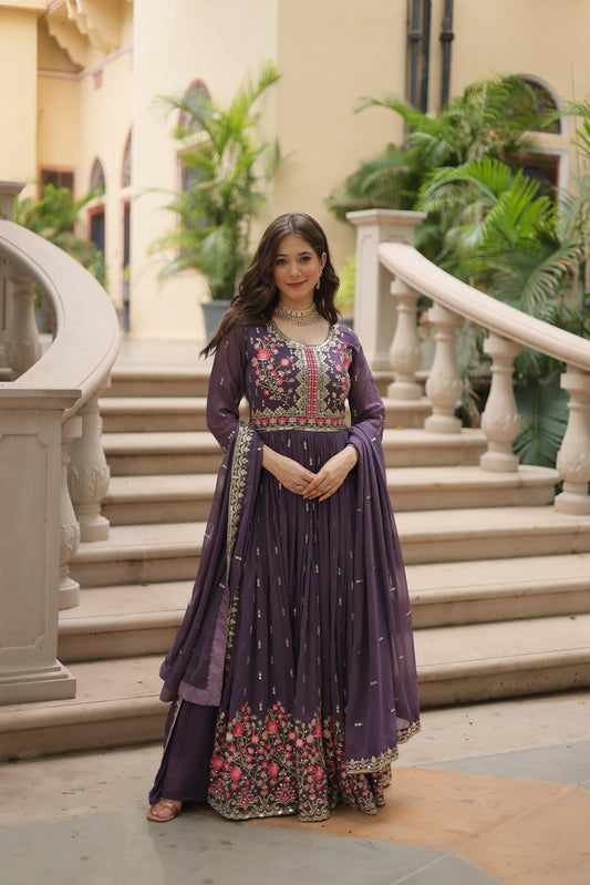 Classic Black Sequin-Embellished Sharara Suit with Net Dupatta