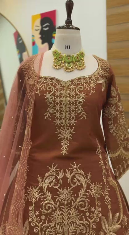 New Designer Party Wear Top, Lehenga & Dupatta Set