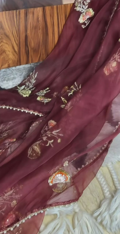 New Launch Designer Farshi Salwar Outfit with Elegant Top & Dupatta