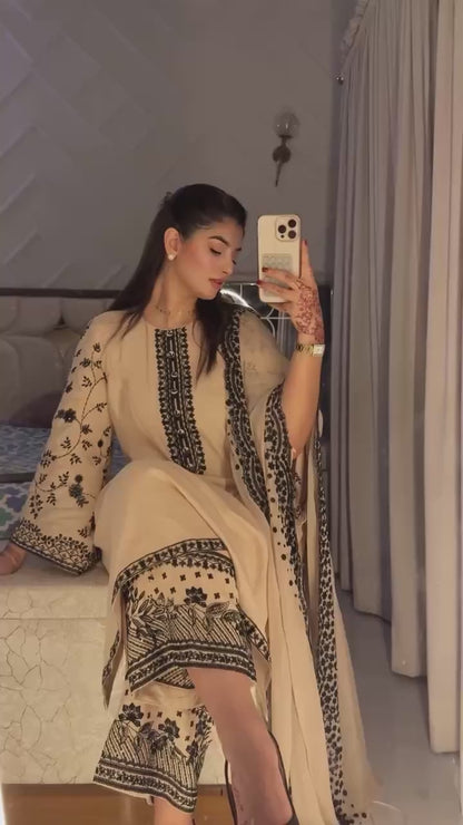 Georgette Partywear Suit with Heavy Sequin Embroidery Dupatta
