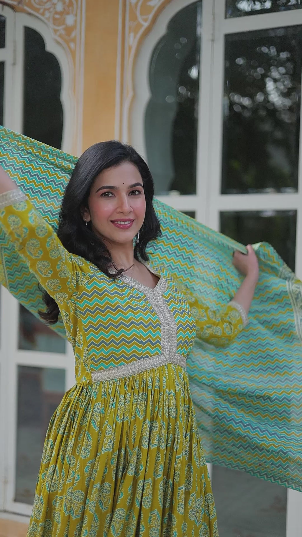 Women's Musted Yellow Color Cotton Designer Printed Kurta Set 