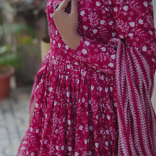 Amazing Classic Dark Peach Color Cotton Fabric Designer Suit