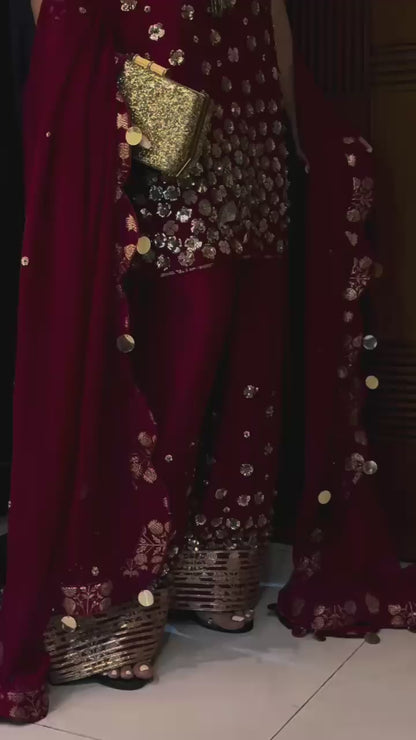 Designer Partywear Farshi Salwar – Series New Collection for Women