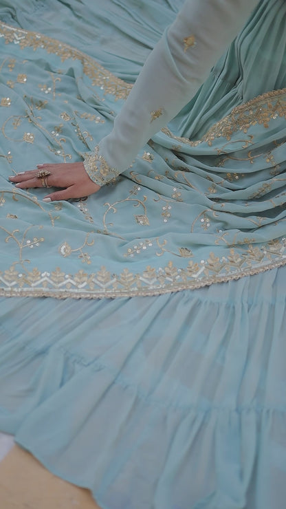Royal Charm: Premium Gowns Paired with Dupattas